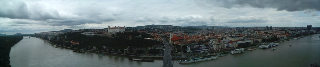 Panorámica desde el OVNI en Bratislava